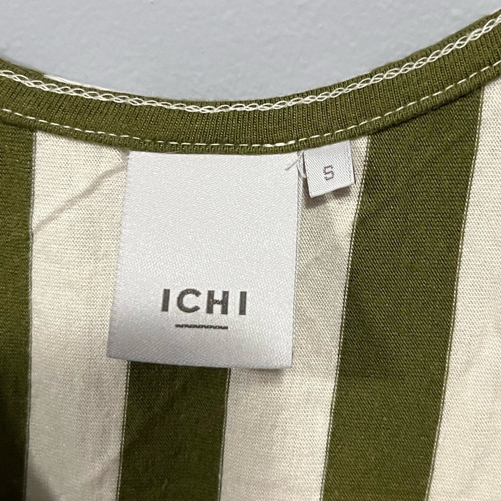 Cute white and green dress. Size is S brand is ichi - Picture 2 of 2